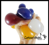 2" Metallic Glitter with Thick Gel Stress Ball - Squishy Gooey Sensory Squeeze Balls