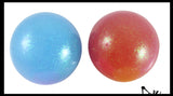 BULK - WHOLESALE -  SALE - Big 2.5" Glitter Stress Ball - Amazing Sticky Glob Balls - Squishy Gooey Squish Sensory Squeeze Balls