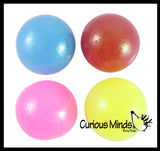 BULK - WHOLESALE -  SALE - Big 2.5" Glitter Stress Ball - Amazing Sticky Glob Balls - Squishy Gooey Squish Sensory Squeeze Balls