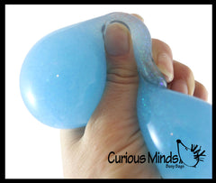 BULK - WHOLESALE -  SALE - Big 2.5" Glitter Stress Ball - Amazing Sticky Glob Balls - Squishy Gooey Squish Sensory Squeeze Balls