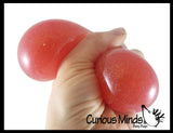 BULK - WHOLESALE -  SALE - Big 2.5" Glitter Stress Ball - Amazing Sticky Glob Balls - Squishy Gooey Squish Sensory Squeeze Balls