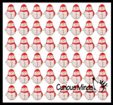 Glittery Snowman Fidget Squish Stress Ball - Winter Christmas
