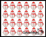 Glittery Snowman Fidget Squish Stress Ball - Winter Christmas