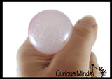 Glittery Snowman Fidget Squish Stress Ball - Winter Christmas