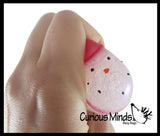 Glittery Snowman Fidget Squish Stress Ball - Winter Christmas