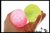 Glitter Sugar Ball - Glittery Shimmer Thick Glue/Gel Stretch Ball -Syrup Molasses   Ultra Squishy and Moldable Slow Rise Relaxing Sensory Fidget Stress Toy