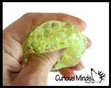 BULK - WHOLESALE -  SALE - Individually Wrapped Small Amazing 1.5" Confetti Bead with Thick Gel Mold-able Stress Ball - Ceiling Sticky Glob Balls - Squishy Gooey Shape-able Squish Sensory Squeeze Balls