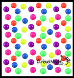 Small 1.5" Neon Soft Doh Filled Stress Ball - Ceiling Sticky Glob Balls - Squishy Gooey Shape-able Squish Sensory Squeeze Balls