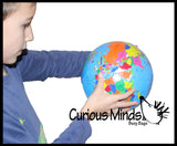Earth Globe Soccer Ball - 8" Sports Ball - Outdoor Athletic Play