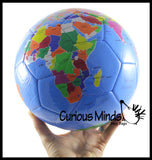 Earth Globe Soccer Ball - 8" Sports Ball - Outdoor Athletic Play