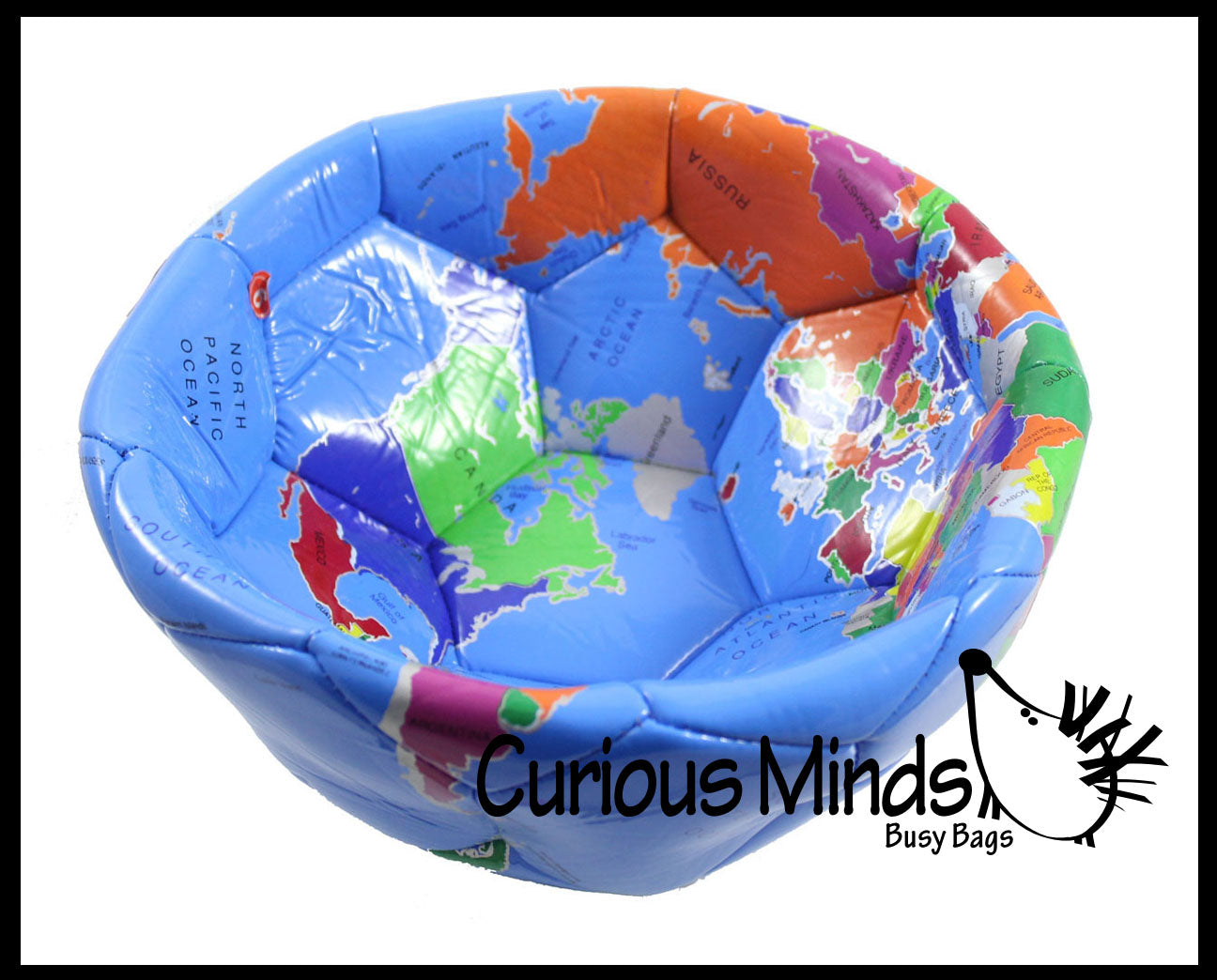 Earth Globe Soccer Ball - 8" Sports Ball - Outdoor Athletic Play