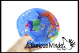 Earth Globe Soccer Ball - 8" Sports Ball - Outdoor Athletic Play