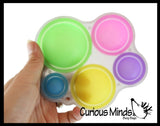 LAST CHANCE - LIMITED STOCK  - SALE - Glow in the Dark Hard Shell Multi Bubble Toddler to Adult - Bubble Wrap Pop Fidget Toy - 5 Different Size Bubbles
