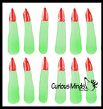Glow Witches Finger Puppets Halloween Party Favor Set - Trick or Treat, Small Novelty Toy Prize Assortment Gifts (6 Dozen)