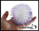 Glow in the Dark 4" Puffer Ball -  Indoor Soft Hairy Air-Filled Sensory Ball