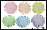 Glow in the Dark 4" Puffer Ball -  Indoor Soft Hairy Air-Filled Sensory Ball