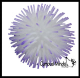 Glow in the Dark 4" Puffer Ball -  Indoor Soft Hairy Air-Filled Sensory Ball