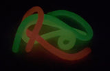 Glow in the Dark Stretch String Fidget Toy- Worm Noodle Strings Fidget Toy - 14" Long, Thick, Build Resistance for Strengthening Exercise, Pull, Stretchy, Fiddle