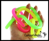 Glow in the Dark Stretch String Fidget Toy- Worm Noodle Strings Fidget Toy - 14" Long, Thick, Build Resistance for Strengthening Exercise, Pull, Stretchy, Fiddle