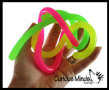 Stretch String Fidget Toy- Worm Noodle Strings Fidget Toy - 14" Long, Thick, Build Resistance for Strengthening Exercise, Pull, Stretchy, Fiddle