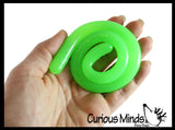 Glow in the Dark Stretch String Fidget Toy- Worm Noodle Strings Fidget Toy - 14" Long, Thick, Build Resistance for Strengthening Exercise, Pull, Stretchy, Fiddle