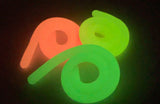 Glow in the Dark Stretch String Fidget Toy- Worm Noodle Strings Fidget Toy - 14" Long, Thick, Build Resistance for Strengthening Exercise, Pull, Stretchy, Fiddle