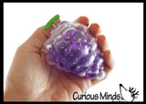 LAST CHANCE - LIMITED STOCK  - SALE - Grapes Fruit Water Bead Filled Squeeze Stress Balls  -  Sensory, Stress, Fidget Toy Grape