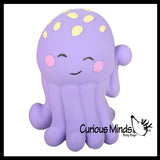 Jellyfish Soft Cream Doh Filled Stress Ball - Squishy Gooey Squish Sensory Squeeze Balls - Jellyfish Octopus Lover Gift