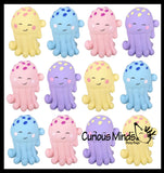 Jellyfish Soft Cream Doh Filled Stress Ball - Squishy Gooey Squish Sensory Squeeze Balls - Jellyfish Octopus Lover Gift