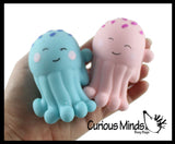 Jellyfish Soft Cream Doh Filled Stress Ball - Squishy Gooey Squish Sensory Squeeze Balls - Jellyfish Octopus Lover Gift