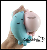 Jellyfish Soft Cream Doh Filled Stress Ball - Squishy Gooey Squish Sensory Squeeze Balls - Jellyfish Octopus Lover Gift