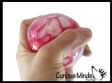 Gross Gurgling Guts Brain or Eye Stress Ball - Swishing Blood Body Parts - Unique Noisy Anatomy