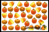 Halloween Stress Ball Set - Pumpkin, Jack-o-Lantern, Candy Corn Party Favor , Small Novelty Toy Prize Assortment Gifts