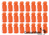 120 Pumpkin Set - Sticky Pumpkins and Orange Halloween Bubble Bottles - Mini Bubbles for Trick or Treat - Party Favors