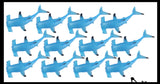 Large Hammerhead Shark Water Gel Water Bead Filled Squeeze Stress Ball  -  Sensory, Stress, Fidget Toy