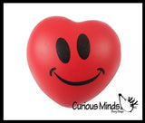 Red Heart Valentine Themed Stress Balls - Unique Valentines Day Cards for Kids