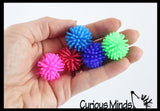 Soft 1" Mini Spike Hedge Balls -  Spiky Wooly Porcupine Balls - Sensory Novelty Toy - Fun Soft and Squishy