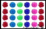 Soft 1" Mini Spike Hedge Balls -  Spiky Wooly Porcupine Balls - Sensory Novelty Toy - Fun Soft and Squishy