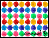 Soft Mini Spike Hedge Balls -  Spiky Wooly Porcupine Balls - Sensory Novelty Toy - Fun Soft and Squishy