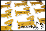 LAST CHANCE - LIMITED STOCK - CLEARANCE SALE - Homophone Dogs Matching Puzzle - Language Arts Teacher Supply - Different Meanings