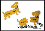 LAST CHANCE - LIMITED STOCK - CLEARANCE SALE - Homophone Dogs Matching Puzzle - Language Arts Teacher Supply - Different Meanings