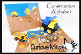 PDF File - YOU PRINT - Busy Bag - Construction Alphabet Matching Learning Game (TRUCK AND ROCKS NOT INCLUDED)