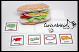 Felt Food Sandwich Shop Busy Bag - Preschool Quiet Activity - Montessori Practical life - Pretend Play - Play Food