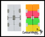 Infinity Cube - Magic Endless Folding Fidget Toy - Flip Over and Over - Bend and Fold Crazy Shapes Puzzle - ADD Anxiety