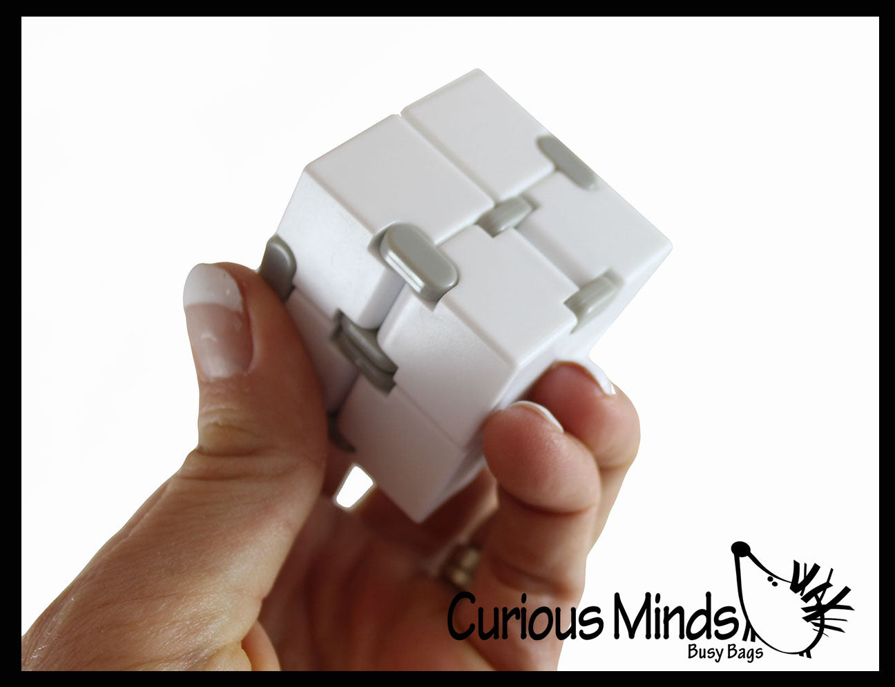 Infinity Cube - Magic Endless Folding Fidget Toy - Flip Over and Over - Bend and Fold Crazy Shapes Puzzle - ADD Anxiety