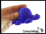LAST CHANCE - LIMITED STOCK  - SALE - Octopus Bubble Pop Flip Fidget Toy - Silicone Push Poke Bubble Wrap Fidget Toy - Press Bubbles to Pop the Bubbles Down Then Flip it over and Do it Again - Bubble Popper Sensory Stress Toy