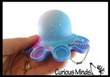 LAST CHANCE - LIMITED STOCK  - SALE - Octopus Bubble Pop Flip Fidget Toy - Silicone Push Poke Bubble Wrap Fidget Toy - Press Bubbles to Pop the Bubbles Down Then Flip it over and Do it Again - Bubble Popper Sensory Stress Toy