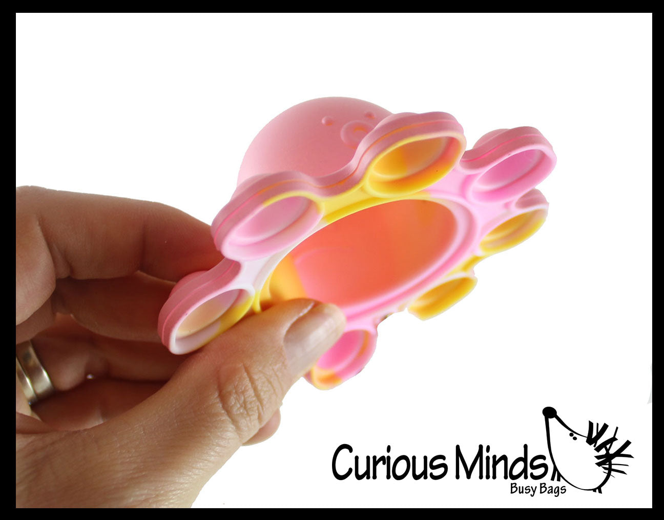 LAST CHANCE - LIMITED STOCK  - SALE - Octopus Bubble Pop Flip Fidget Toy - Silicone Push Poke Bubble Wrap Fidget Toy - Press Bubbles to Pop the Bubbles Down Then Flip it over and Do it Again - Bubble Popper Sensory Stress Toy