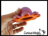LAST CHANCE - LIMITED STOCK  - SALE - Octopus Bubble Pop Flip Fidget Toy - Silicone Push Poke Bubble Wrap Fidget Toy - Press Bubbles to Pop the Bubbles Down Then Flip it over and Do it Again - Bubble Popper Sensory Stress Toy