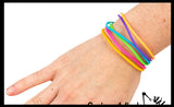 Jelly Bracelets - Bright Smooth Bracelets -  Sensory Fidget Toy - Jewelry 80's 90's